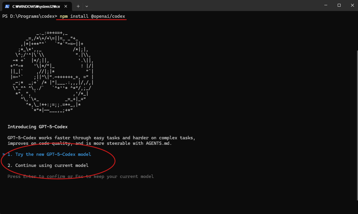 Codex cli1