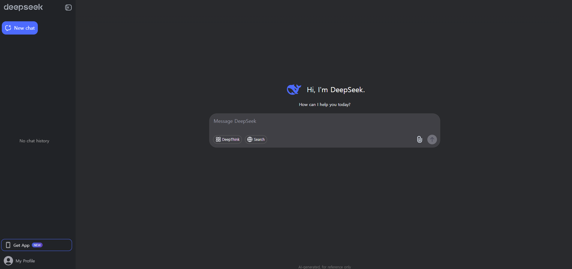 DeepSeek 플랫폼
